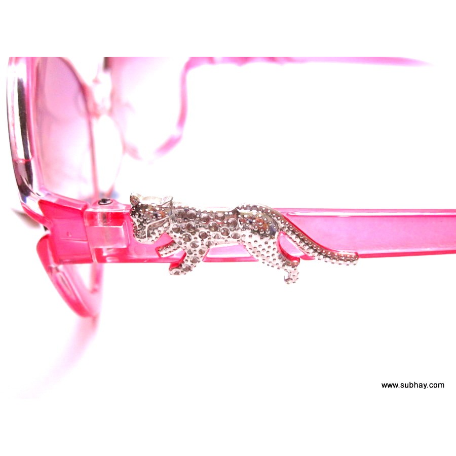Sunglasses For Her Pink Frame / Light Black Gradient Lenses SG-04